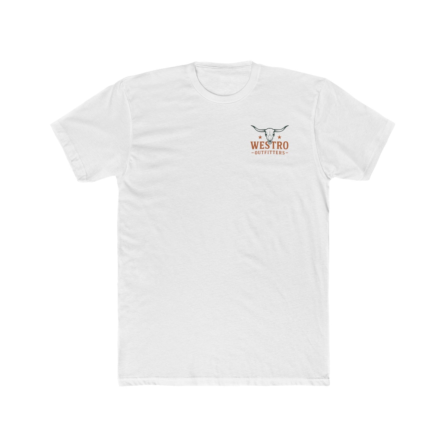 Cowboy Skelton  Cotton Crew Tee - Vintage Westro Outfitters T-Shirt